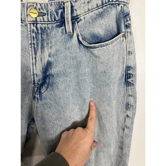 Frame Denim Women's 27 Le High Straight Jeans in Whisper Blue Capsule Everyday - Picture 5 of 10